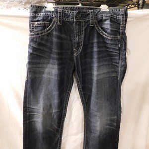 Silver Zac Washed/Faded Style Jeans 34 x 32 New
